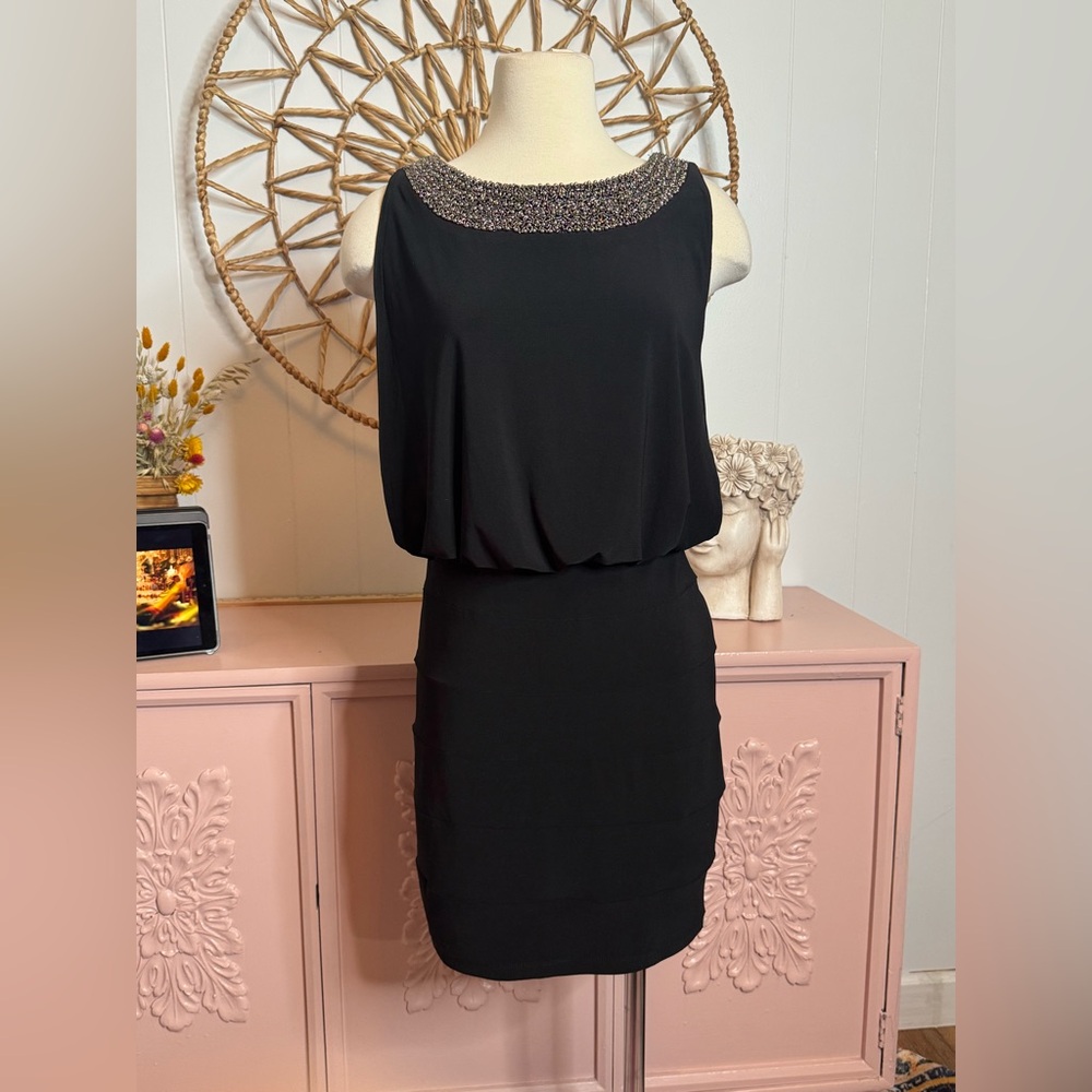 Jackie Jon New York women’s‎ Small Elegant Black Beaded Dress